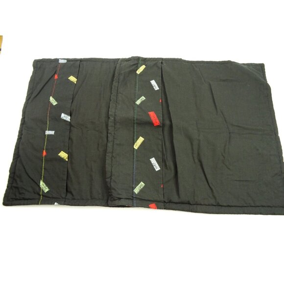 Train Locomotive Pillow Shams Pair Square Railroad Decor 16x16in - Picture 4 of 6